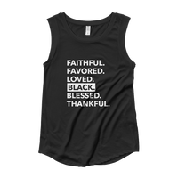 Black Faith Cap Sleeve