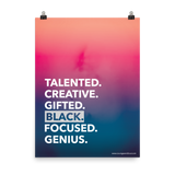 Black Talent Poster (18x24)